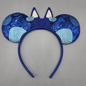 Bluey sequin Mickey mouse ear headband disney adult kids boys men