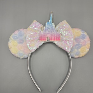 Mickey Minnie mouse ear headband disney princess Cinderella castle adult kids