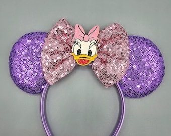 Mickey Minnie mouse ear headband disney daisy duck adult kids