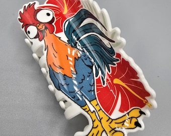 disney princess moana hei hei chicken hair claw clip