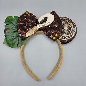 Mickey Minnie mouse ear headband disney princess moana maui hook adult kids