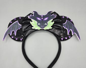 Maleficent mouse ear headband villain sleeping beauty adult kids