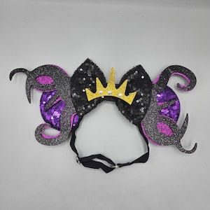 Mickey Minnie mouse ear headband adjustable disney little mermaid Ursula villain adult kids