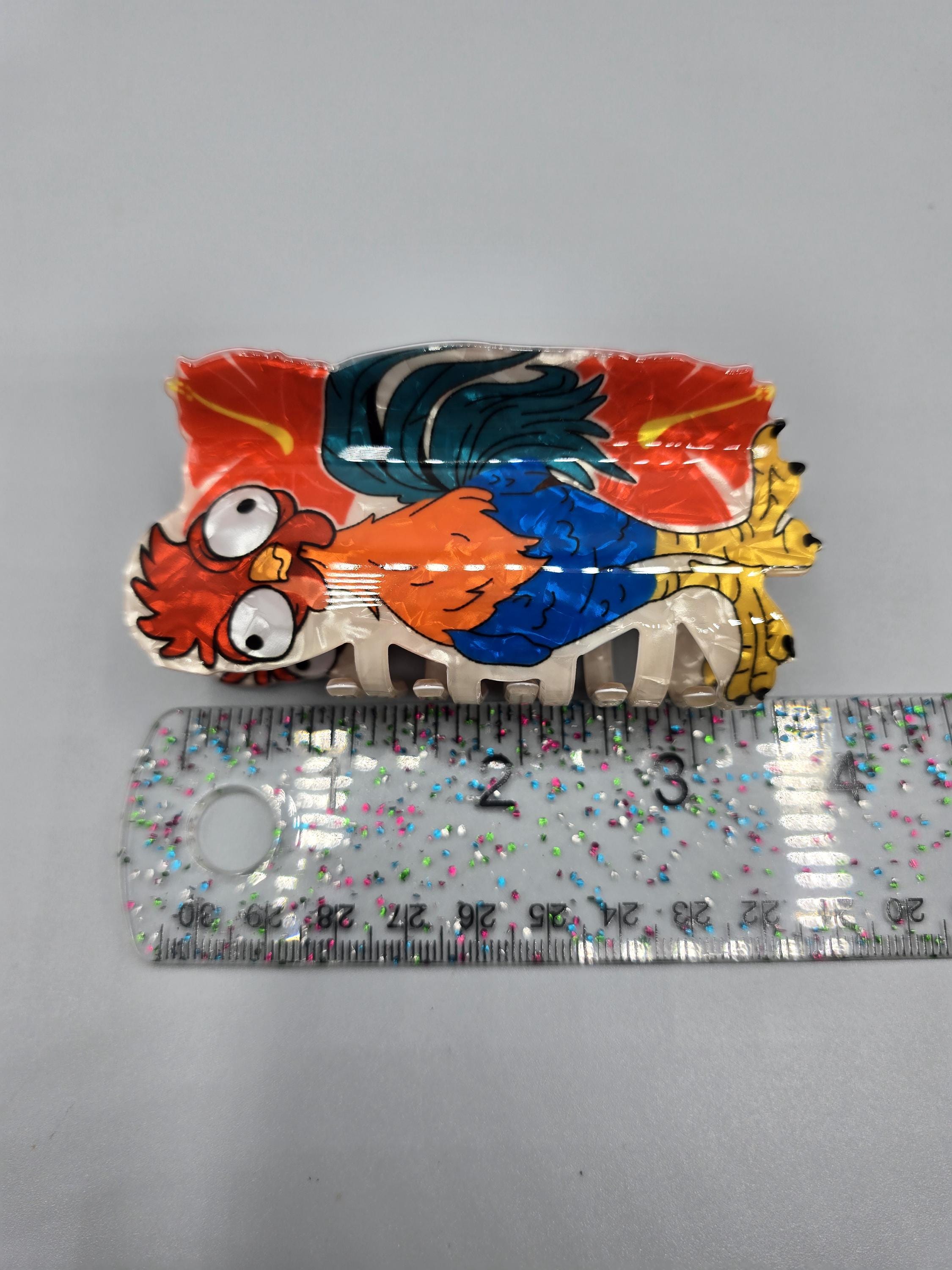 Disney Moana 2 Hei Hei Figural Claw Hair Clip Princess Moana Hei Hei Chicken Hair Claw Clip - Etsy main image 2