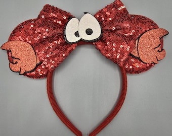 mouse ear headband little mermaid sebastian lobster adult kids