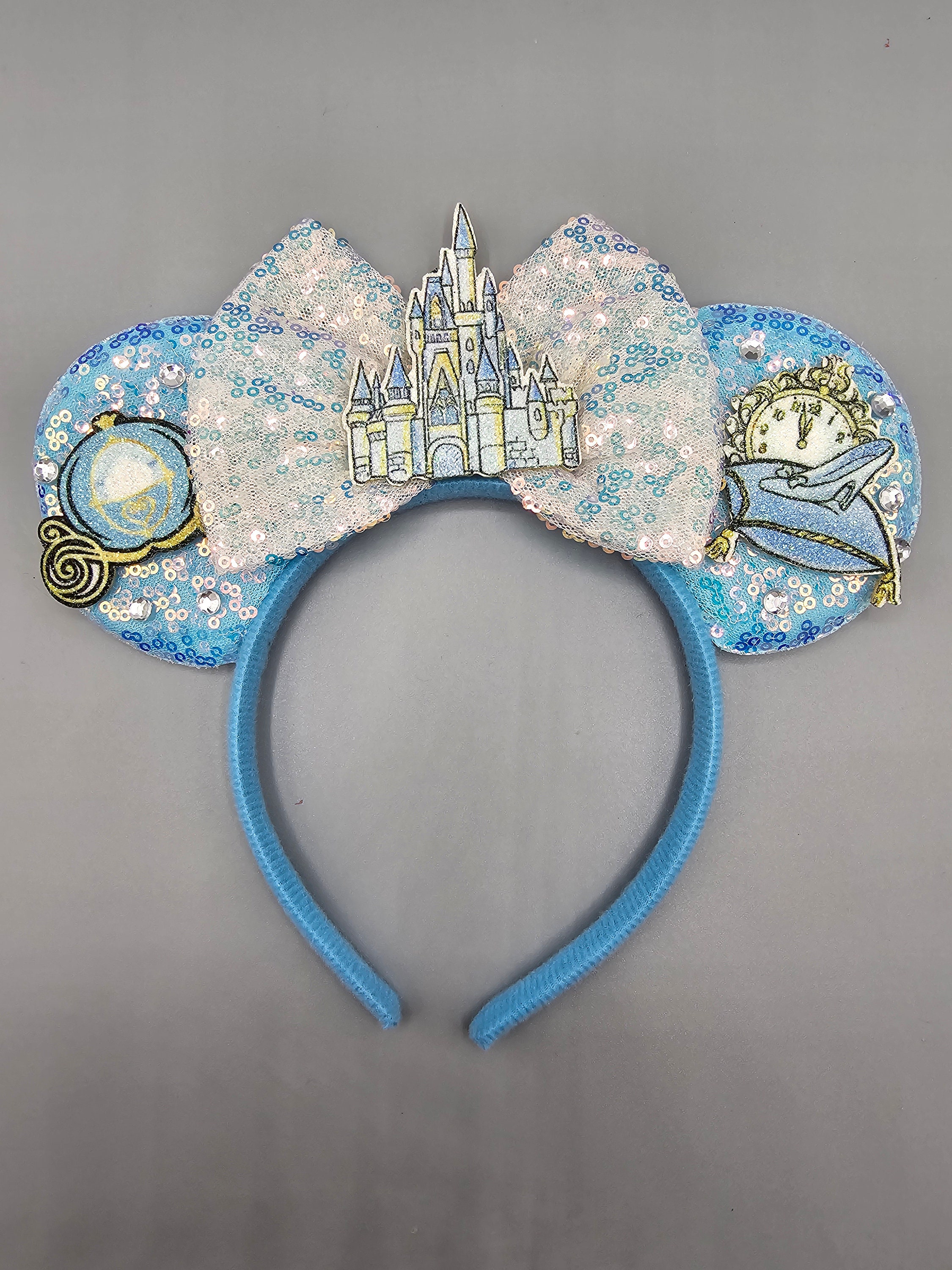 ISO Lele Sadoughi Disney Princess Cinderella Blue Shoe Knotted Headband Cinderella Headband - Etsy main image 2
