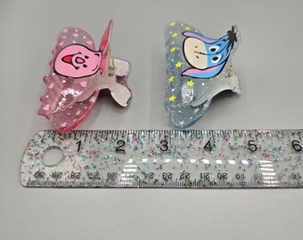Disney Winnie the Pooh Piglet Eeyore Hair Claw Clip - Etsy display picture 3