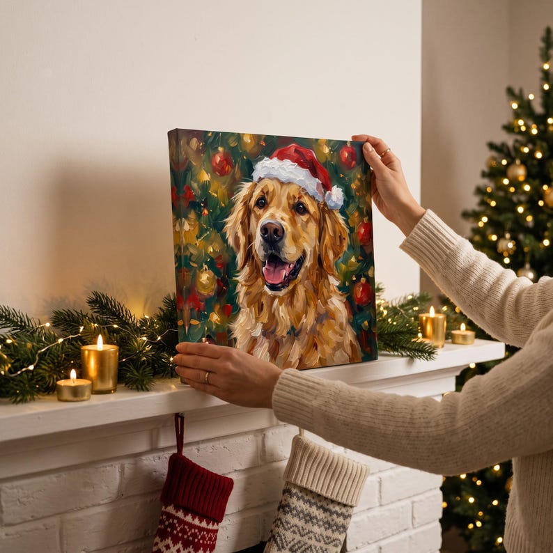 Custom Pet Portrait From Photo, Digital Dog or Cat Oil Painting ...