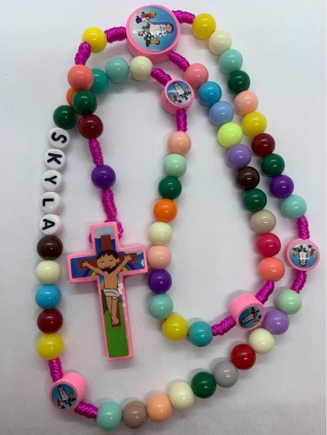Personalized Name Children's Rosary - Kids, Baby, Juvenile Catholic ...