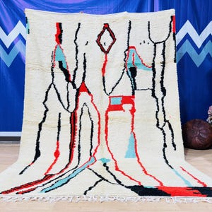 Berber Moroccan Custom rug - All Wool Moroccan carpet - New Azilal rug - Beni ouarain style - New Beni ouarain rug - fine berber rug