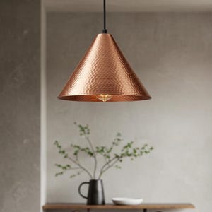 Hammerd Dome Ceiling Pendant Lamp, Dome Lamp,Hanging Light, Dome Pendant Lamp, Handmade Dome Lamp, Industrial Copper Kitchen Island