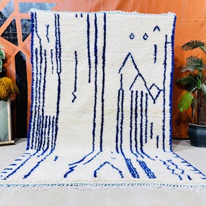 Berber Moroccan Custom rug - All Wool Moroccan carpet - New Azilal rug - Beni ouarain style - New Beni ouarain rug - fine berber rug