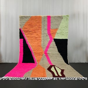 Amazing Colorful Rug, Moroccan Berber Rug, Fabulous Boujaad Rug, Berber Area Rug, Handmade Rug, Area Rug, Traditional Rug