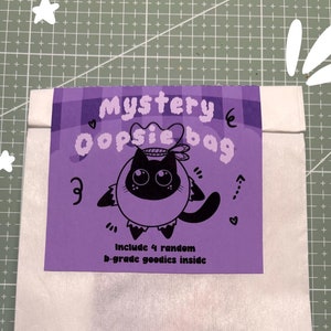 Mystery Oopsie-stickertas – B-klasse en willekeurige kawaii-spookachtige stickers – verrassingstas