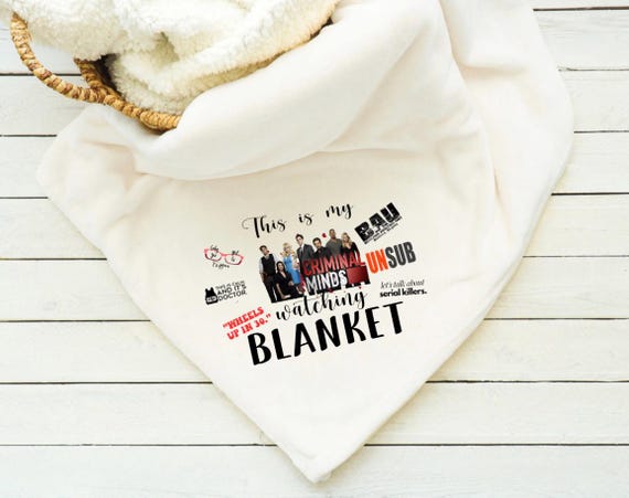 Criminal Minds Detailed Blanket Spencer Reid Bau FBI Agent Tv Show Etsy