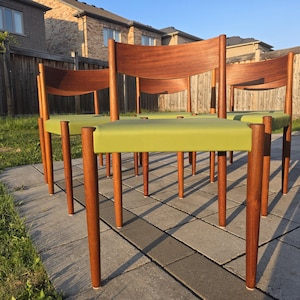 6 MCM Danish Teak Dining Chairs by Poul Volther for Frem Rojle