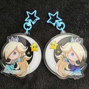 Princess Rosalina Charm, Double-sided, 3 Inch. Acrylic Keychain