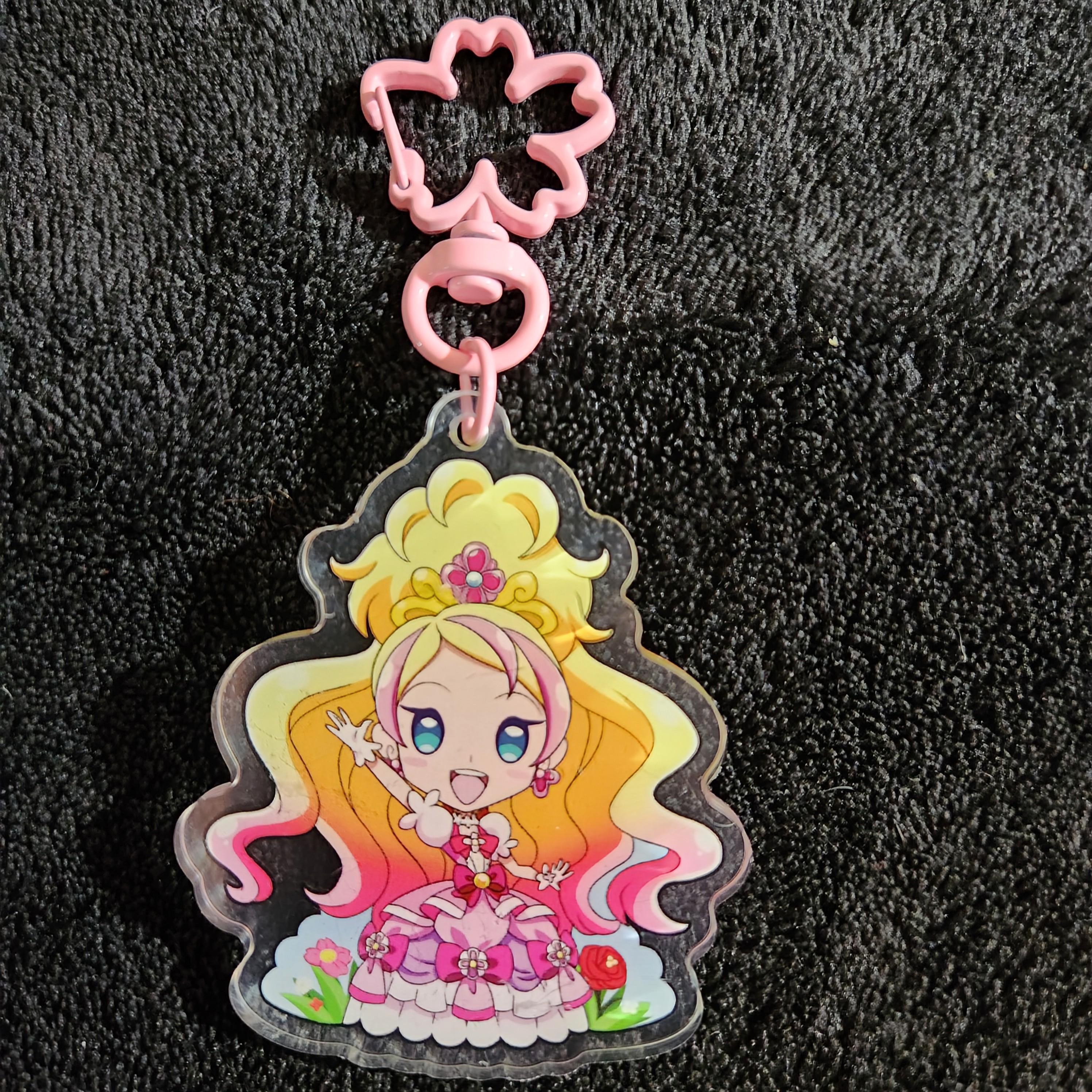 Cure Flora Keychain: Go! Princess Precure, Double-sided Acrylic Charm ...