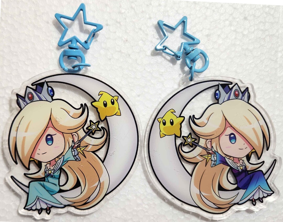 Princess Rosalina Keychain, Double-sided, 2.5 Inch. Acrylic - Etsy