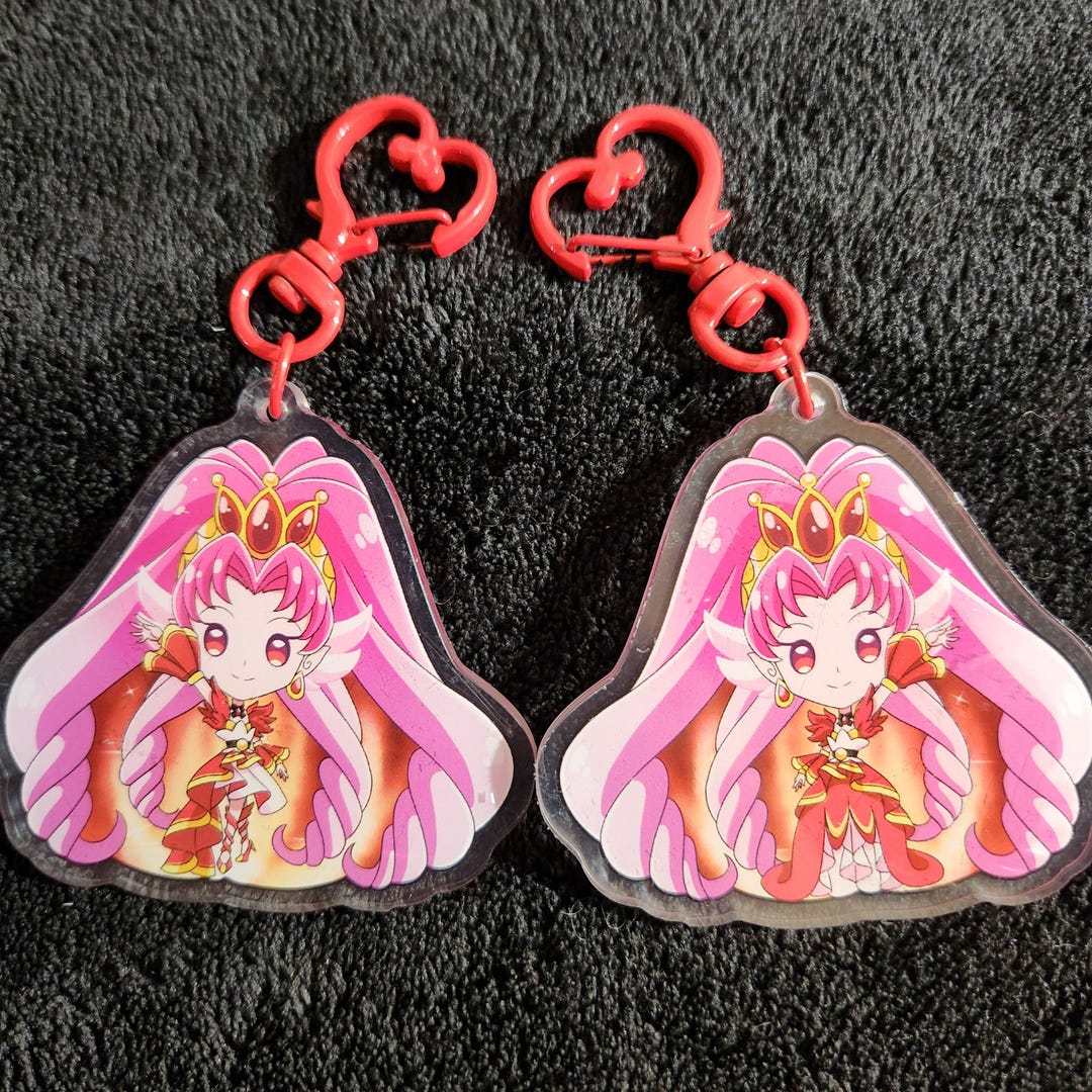 Keychains Scarlet Cure Scarlet Acrylic Keychain: Go! Princess Precure, Double-sided 2.5 ...