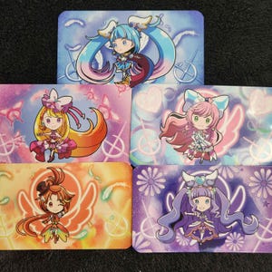 Sky Precure dubbelzijdige kleine kaartprint: Magical Girl Shoujo-serie - inclusief Cure Sky Prism Wing Butterfly Majesty