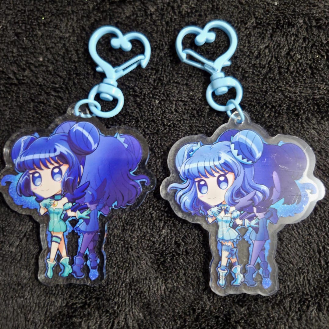 Mew Mint, Tokyo Mew Mew Double Sided Magical Girl Keychain - Etsy