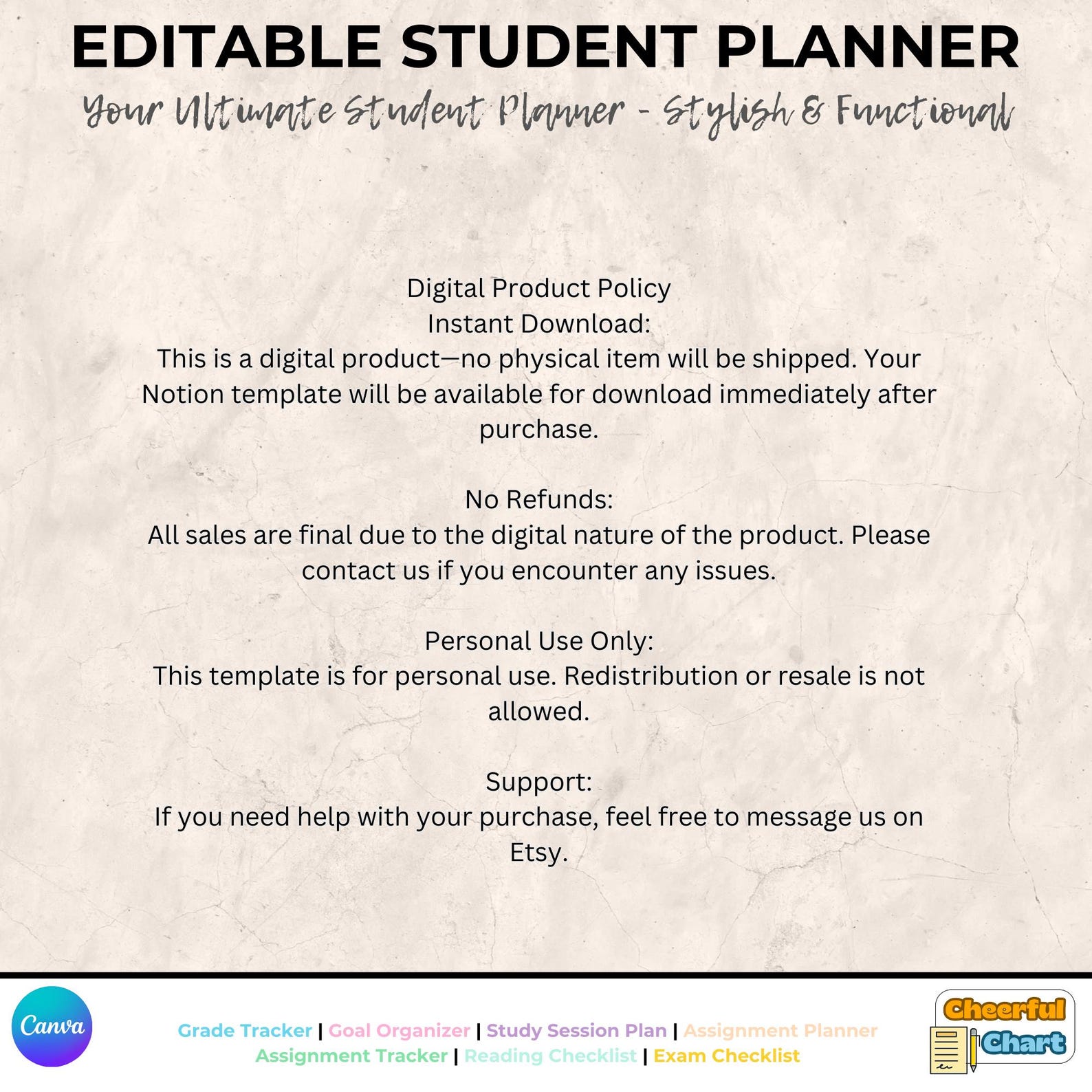 Academic Planner | Student Planner | Assignment Tracker to Do List ...