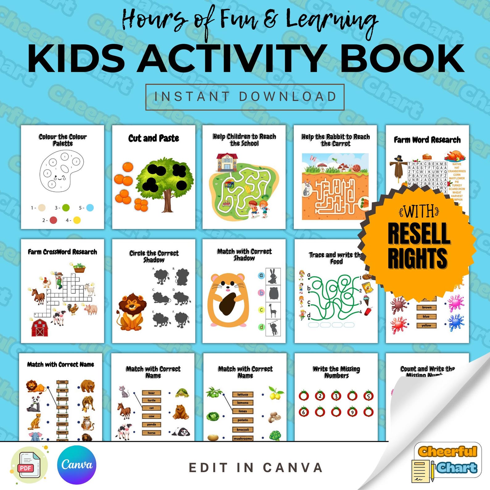 Kids Activity Book - Etsy