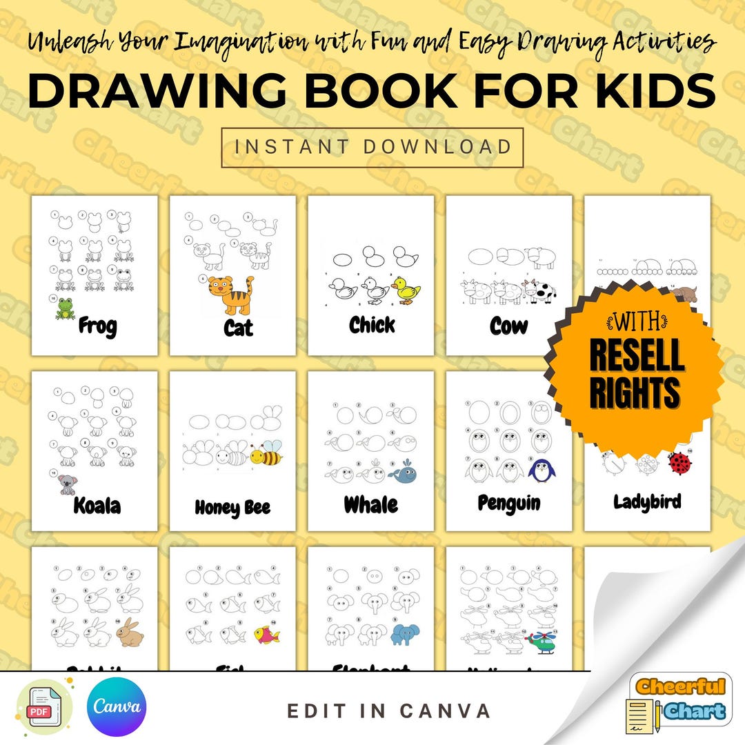 Drawing Book for Kids - Etsy