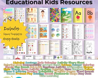15000 Educational Kids Resources Bundle | Children's Learning Bundle | Educational Resources for Kids | Printable Kids Worksheets