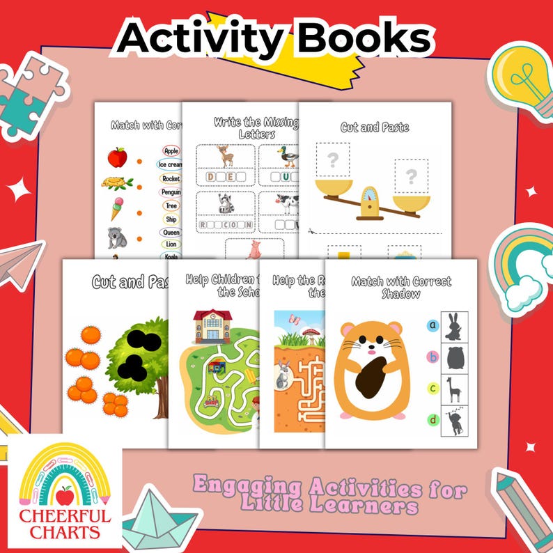 Preschool Kindergarten Learning Bundle | Printable | Alphabet ...