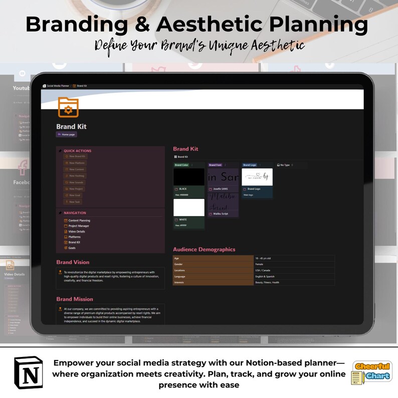 Social Media Planner | Notion Template | Ultimate Creator Planner ...