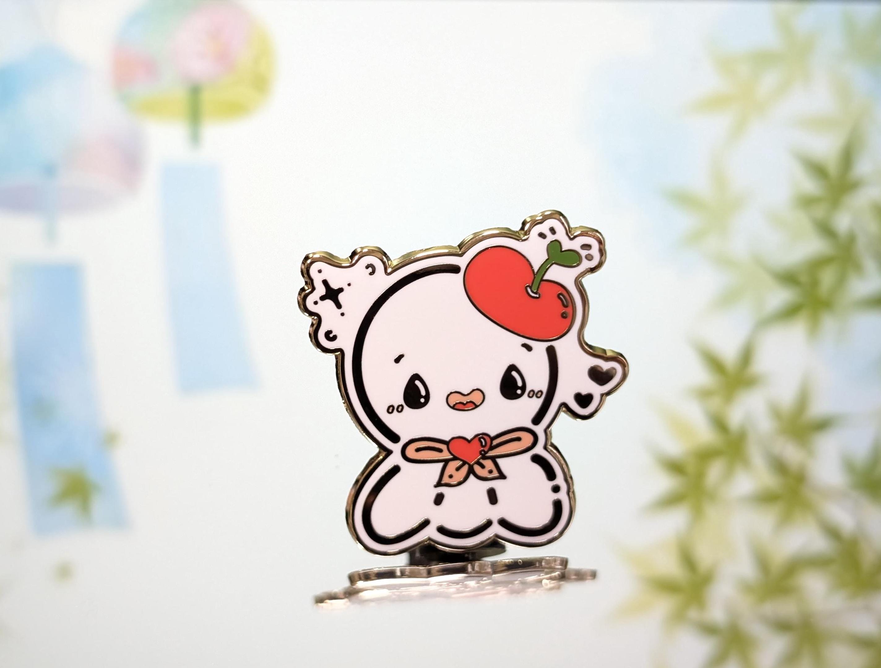 Kawaii Japanese Rain Guardian Hard Enamel Pin, Cute Teru Teru Bozu Pins ...