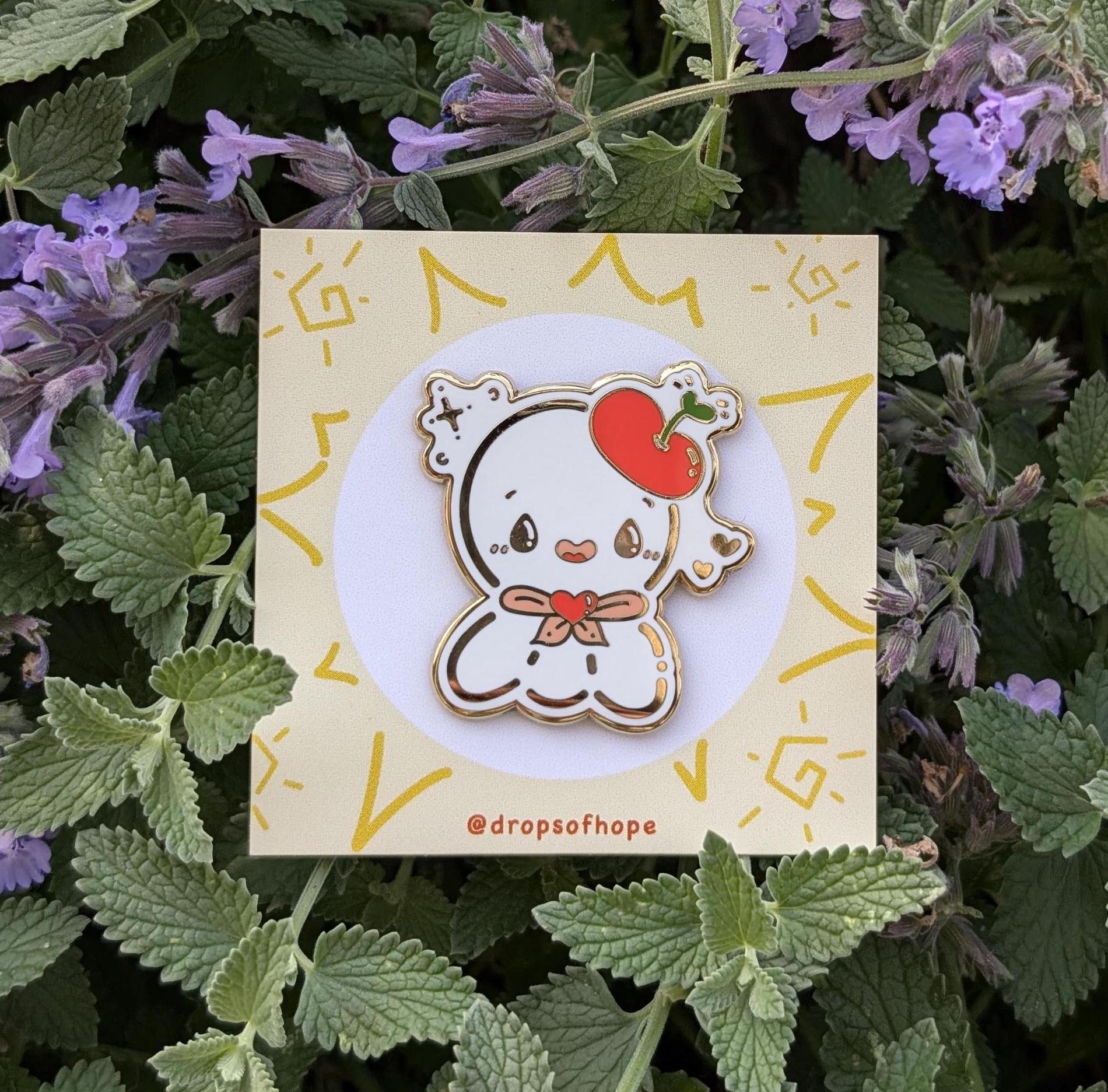 Kawaii Japanese Rain Guardian Hard Enamel Pin, Cute Teru Teru Bozu Pins ...