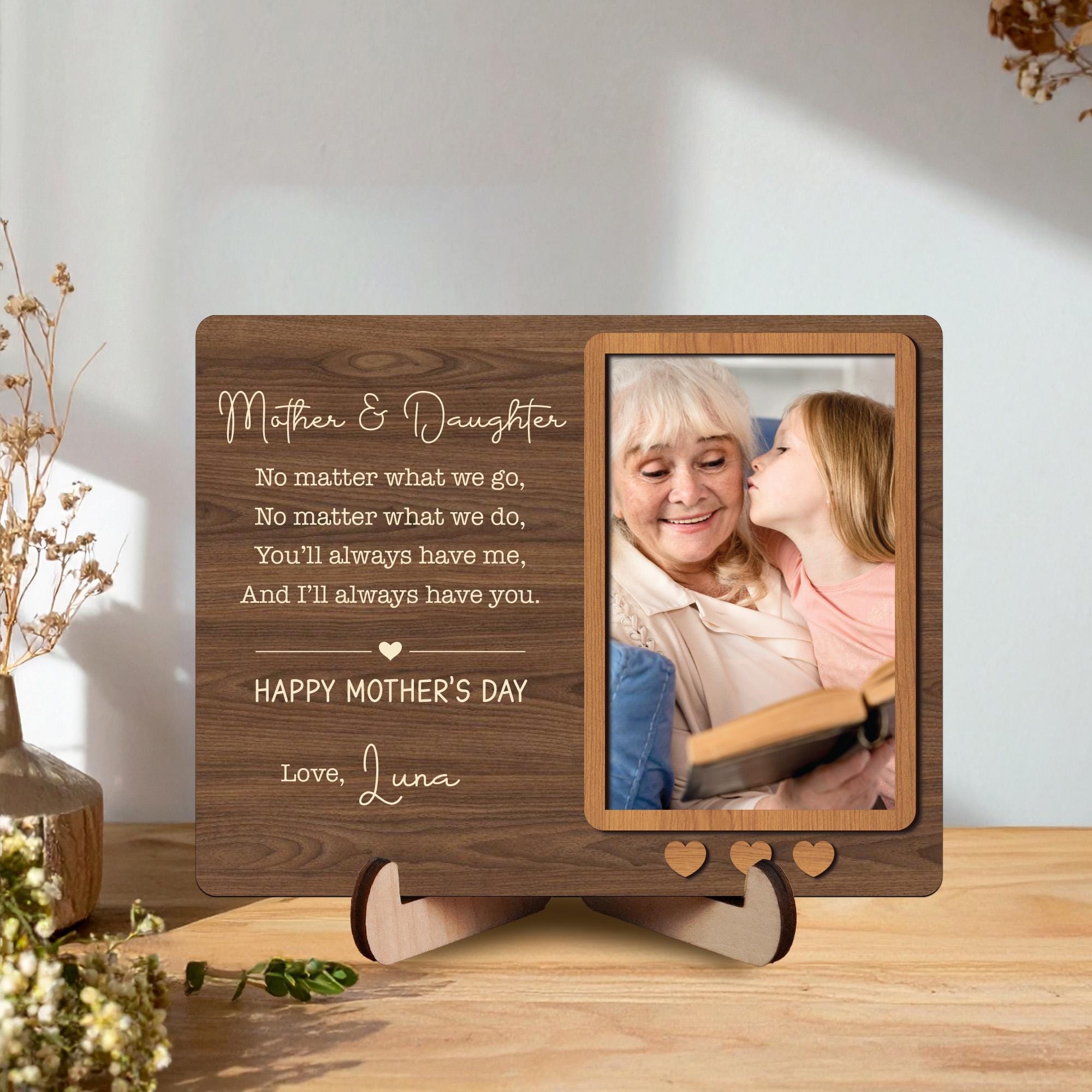 Personalized Mother Daughter Picture Frame,mother Day Gift From ...