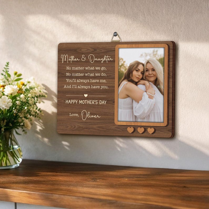 Personalized Mother Daughter Picture Frame,mother Day Gift From ...