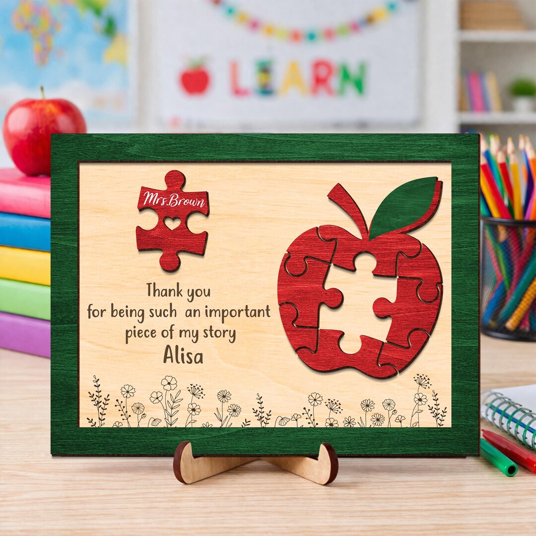 Personalized Teacher Gift Puzzle Frame,teacher Appreciation Week ...