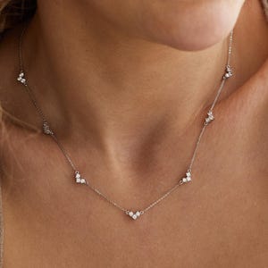Multi Herz Halskette aus Sterling Silber, Herz Anhänger Halskette, Liebe Herz Halskette, Minimalist Halskette, Silber Halskette, Geschenk für Sie