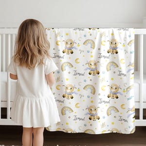 Personalized Cow Baby Name Blanket,Custom Name Blanket,Cute Blanket,Plush Throw for Kids,Farm Animal Nursery Decor,Toddler Birthday Gift