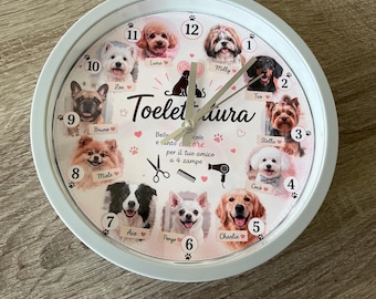 Custom clock - unique clock - family photo - wall clock - logo clock