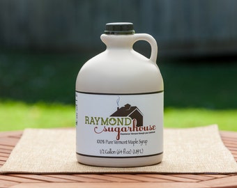 2025 1/2 GALLON 100 Percent Pure Vermont Maple Syrup with FREE SHIPPING