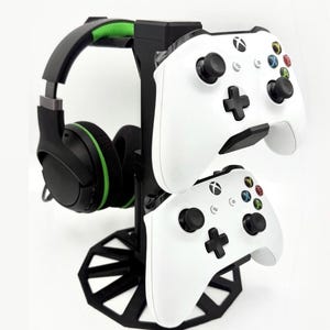 3D Printed Universal Gaming Controller Stand: Headphone Holder, Gamer Gift