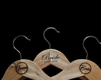 Laser Engraved Solid Wood Coat Hangers – Customised Just for You