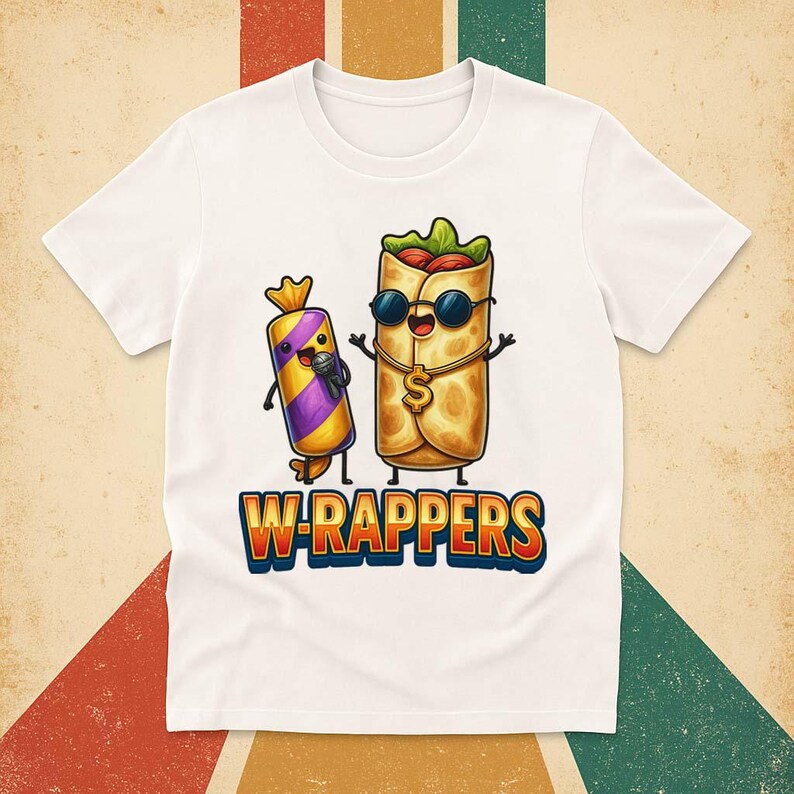 W-rappers PNG – Funny Burrito and Candy Rapper Clipart, Hip Hop Food ...