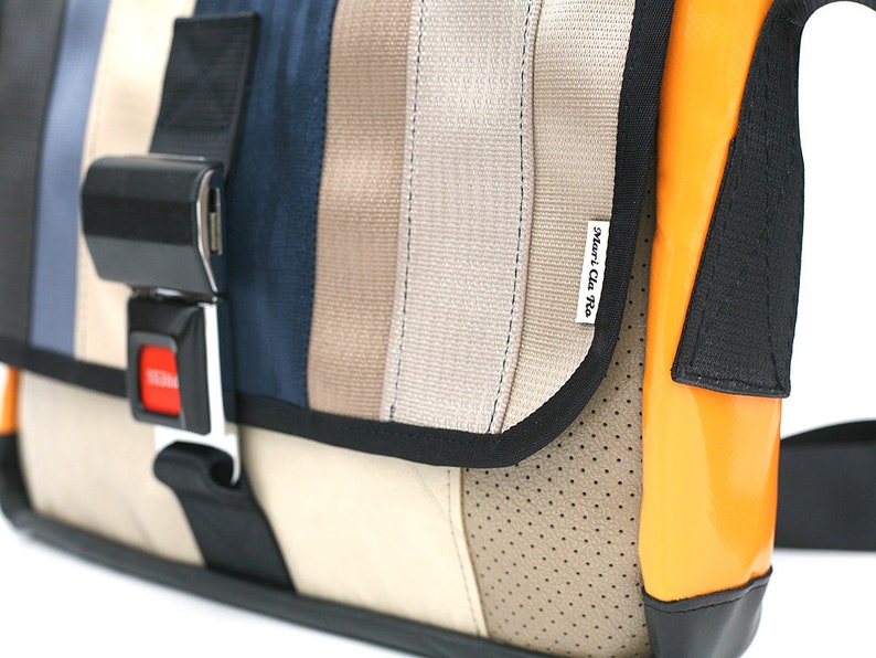 905D Messenger bag from RECYCLED car seatbelt reclaimed car Etsy