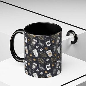 Stylish Coffee Lovers Accent Mug - Ideal Gift for Coffee Lovers, Drinkware, Kitchen Decor, Home Office, Unique Mug