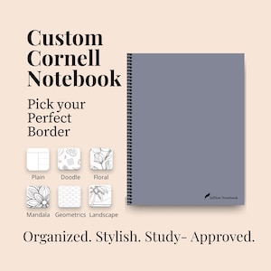 Cafetera Minimalist Cornell Notes Notebook: College-Ruled Spiral Study Pad