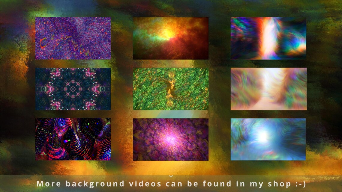 Animated Background Video Loop, Abstract BG Video, Ethereal Streamer ...