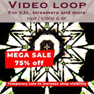 Background Video loop, Live VJ loop, Abstract VTuber background animation, Psychedelic video 4k & 1080p, Download now with commercial use
