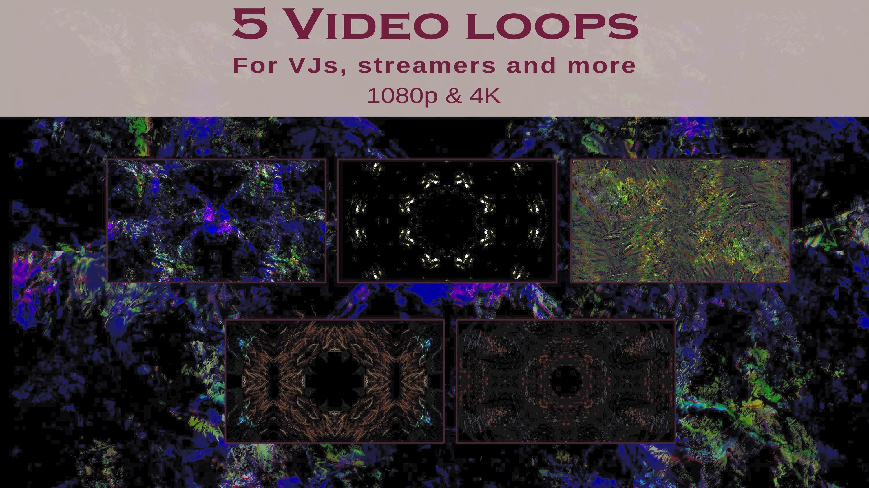 Psychedelic VJ Loops Pack: 4K Trippy Background Video Bundle - Etsy